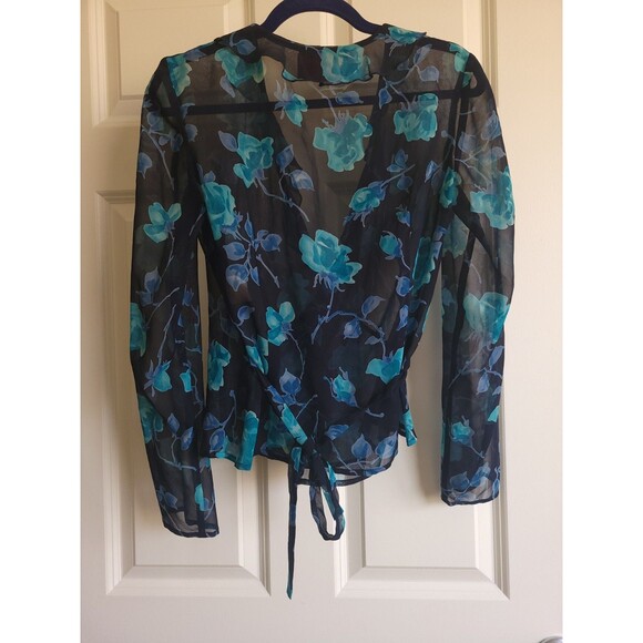 RARE Emanuel Ungaro Paris Gruppo GFT 100% Silk Chiffon Wrap Evening Jacket Sz 40 - Picture 11 of 14